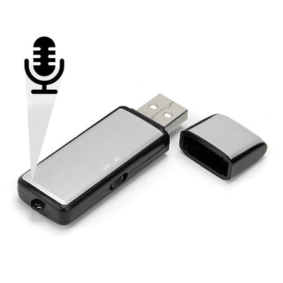 Silver 32 GB USB Flash Drive Digital Voice Recorder X-09 - The Spy Store