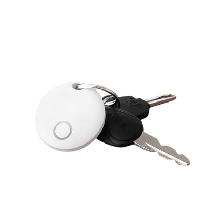 MFI Certified Smart Bluetooth Tracker Works with Apple Find My (White, iOS only)