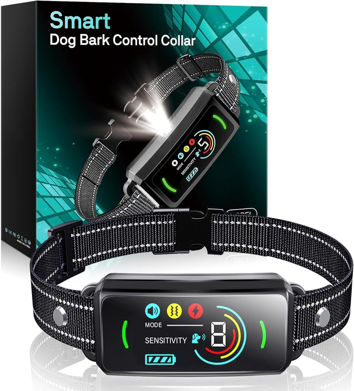 Smart Dog Bark Collar - Beep, Vibration & Shock Modes For Small To Large Dogs Anti Barking Device Smart Dog Bark Collar - Beep, Vibration & Shock Modes For Small To Large Dogs Anti Barking Device
