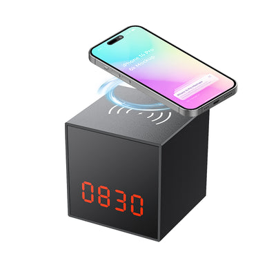 UPGRADE Awaretech Smart Clock Alarm HD Hidden Camera with Wireless Charging Station