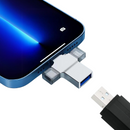 3-in-1 OTG USB 3.0 Adaptor - Connect Spy Devices to iPhone & Android