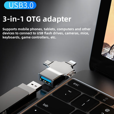 Connector USB Adapter Converter OTG USB C 3 in 1 Hot Adapter