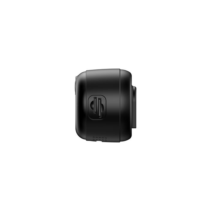 Black mini magnetic wifi camera with long standby on a white background