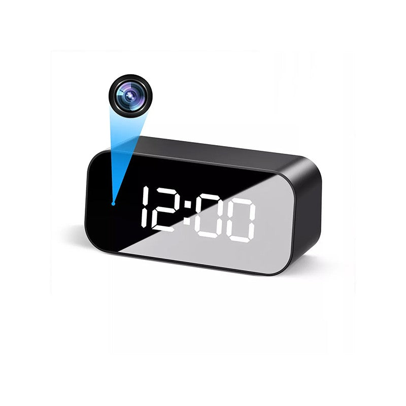 Tuya Series] 4K Table Alarm Clock Camera with Night Vision and Remote