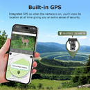 4G Trail Camera with GPS | Solar-Powered 2K/QHD Security