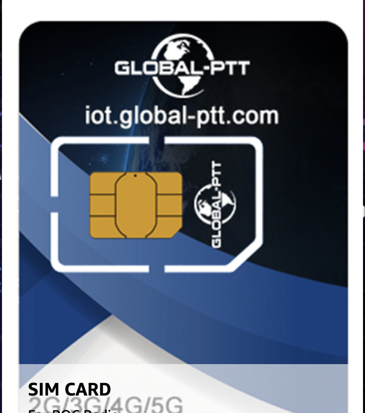 4G Two-Way Radio SIM Card | 12 Months Prepaid (For G0/G9 Plus)