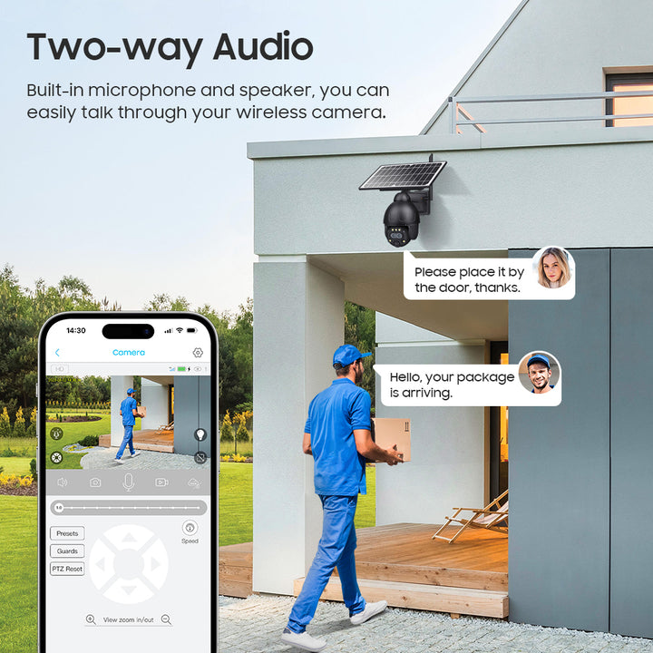 4G Solar Security Camera 12X PTZ