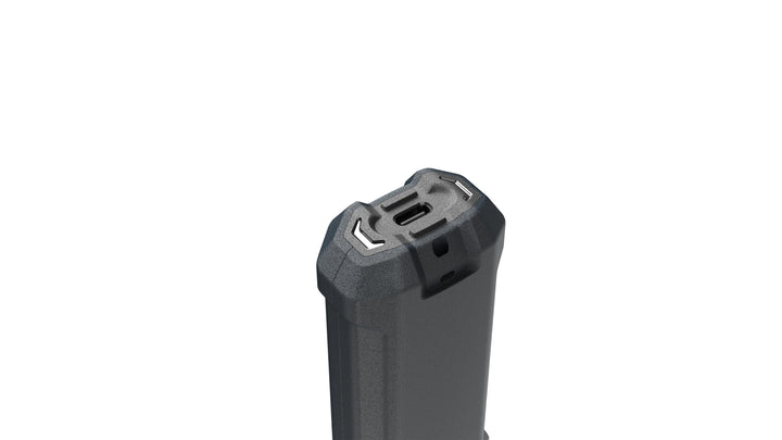 Glossy Black BTU20 - View of Underside USB-C Port