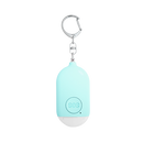 Small blue oval shaped device featuring a keychain and SOS emergency button. - The Spy Store