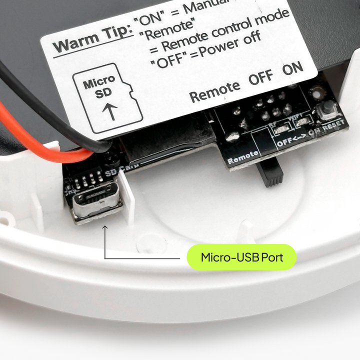 Smoke Detector Alarm Hidden Camera - WiFi Enabled