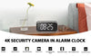 Smart Alarm Clock Spy Camera 1080P/2K/4K Full HD with Remote Night Vision & Motion Detection
