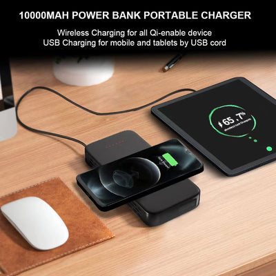 2K Spy Camera Wireless Charging Power Bank with Motion Detection (Support Offline Recording)
