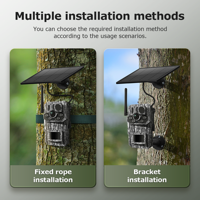 4G Trail Camera with GPS | Solar-Powered 2K/QHD Security