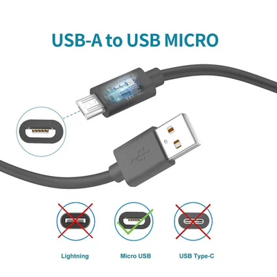 USB to Micro charging data cable (with data)