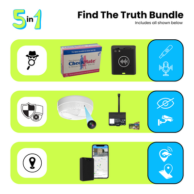 Endtruth Tracker Find The Truth Complete Bundle - Detect Partner Cheating (Cameras, Tra