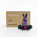 Wireless GPS Containment Fence system featuring a GPS-enabled collar and base unit, designed for creating safe boundaries for dogs without physical fences