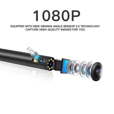 Industrial Dual Camera Endoscope with Large 4.5" Screen (Full-HD with Recording)