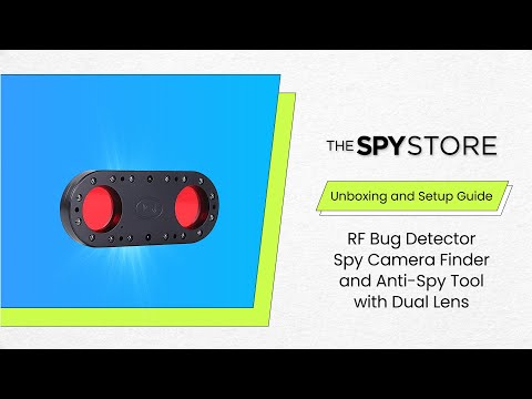 RF Bug Detector Spy Camera Finder and Anti-Spy Tool with Dual Lens