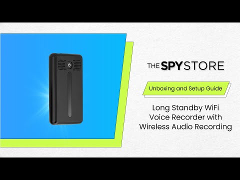 Long Standby WiFi Voice Recorder with Wireless Audio Recording