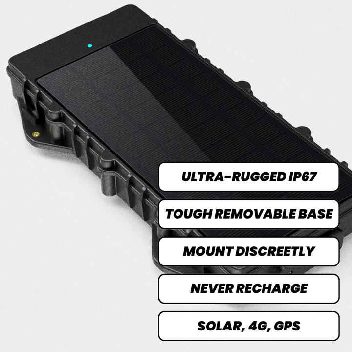 4G Heavy Duty Solar Powered GPS Tracker with Super Long Battery Life - Features image.