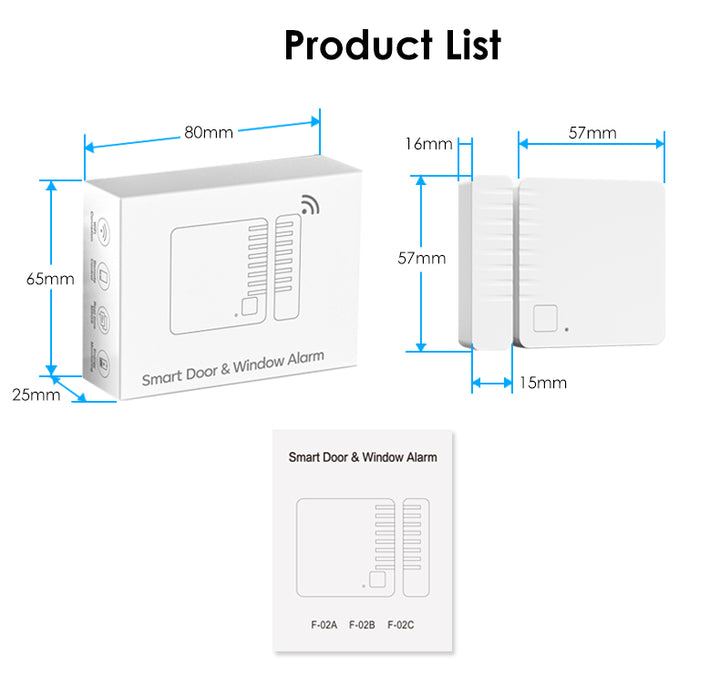 [Tuya Series] WiFi Home Security Window Door Opening Alarm