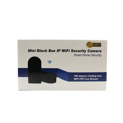 <img src="black box WiFi security camera.png" alt="mini security camera HD 180 degree rotation front view">