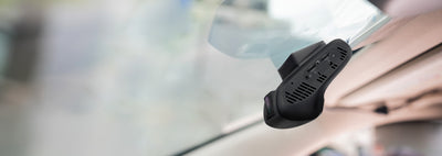 4G Dual-Camera Dash Cam with GPS Tracker - Attached to the windscreen - The Spy Store
