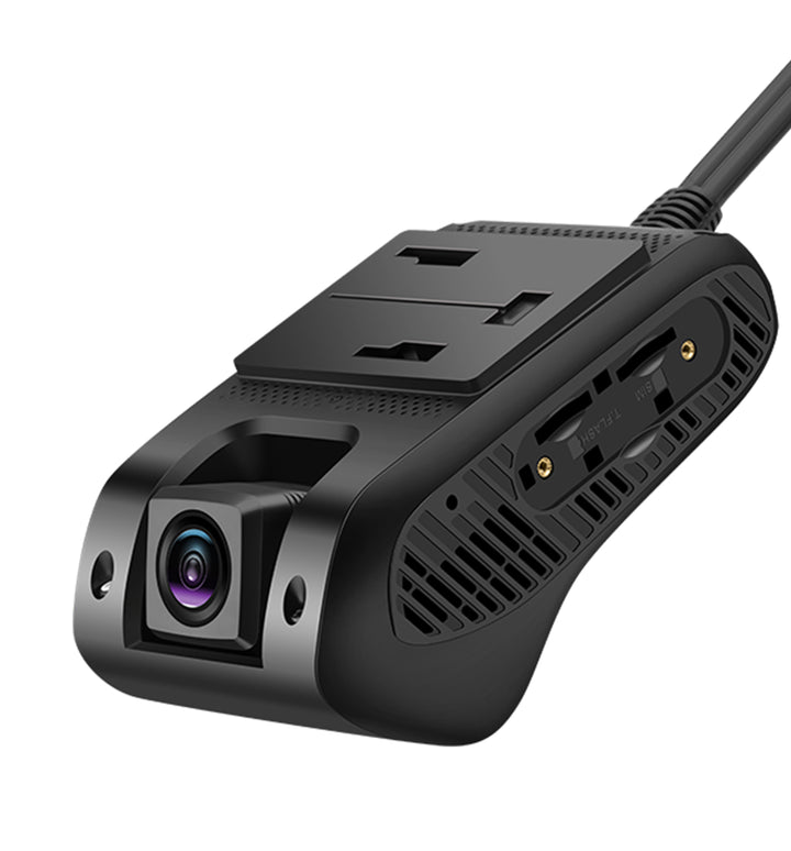 4G Fleet Dash Cam with Driver Behaviour Monitoring in Black - Showing main camera - The Spy Store