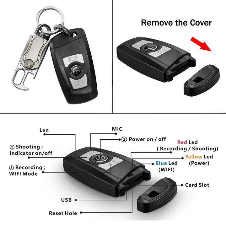 4K UHD Car Key Remote Spy Camera - The Spy Store