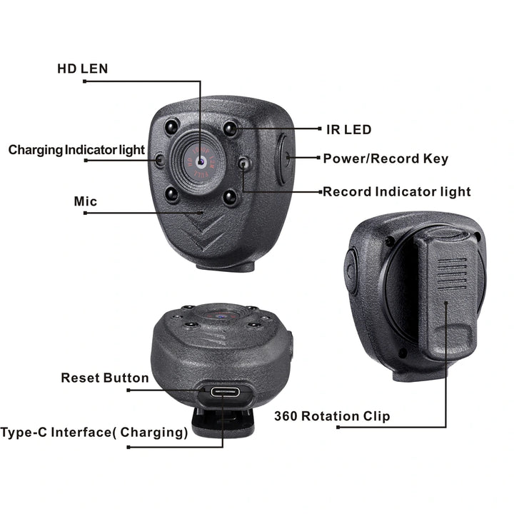 ﻿﻿Full HD Wearable Sports Action Camera Features - The Spy Store