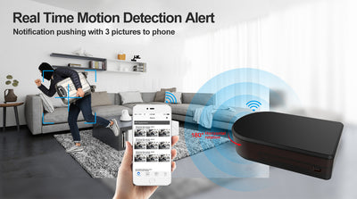 Demonstrating real time motion detection alerts and recording - The Spy Store