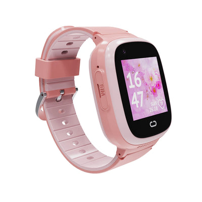 Kids Waterproof GPS Smart Watch-Pink-The Spy Store