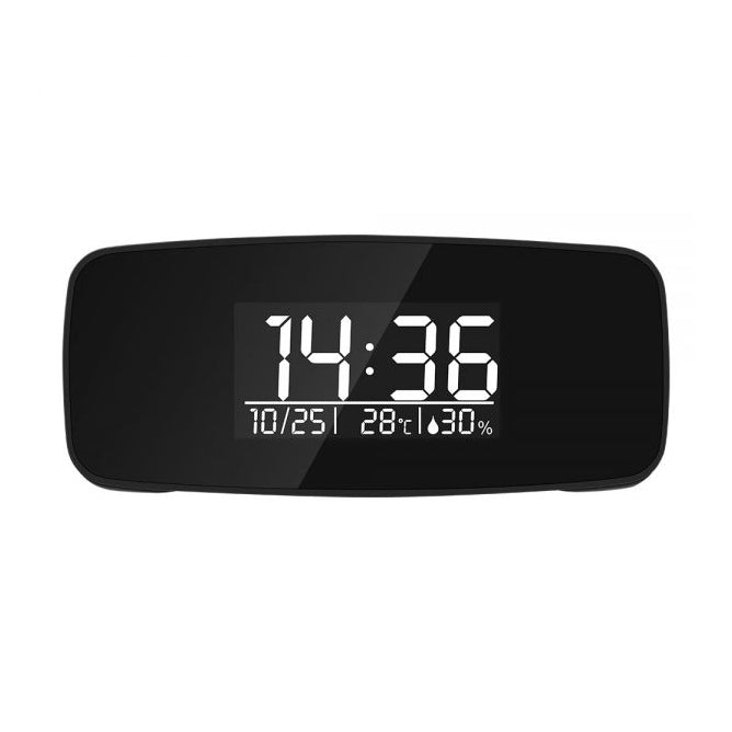 Faced forward view of the 1080P HD Wi-Fi Clock with Hidden Camera