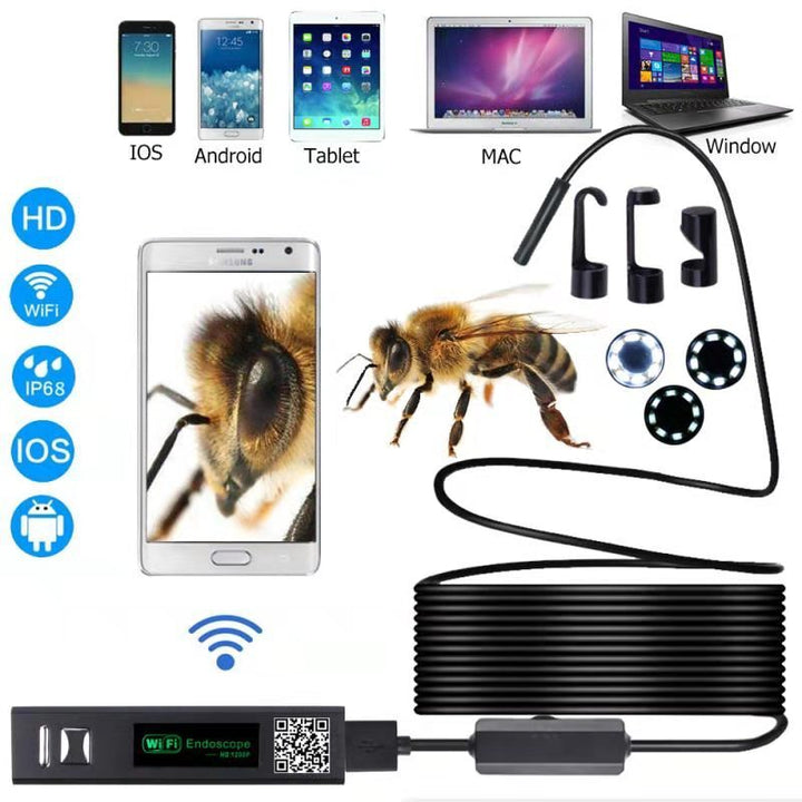Wireless Wi-Fi Endoscope Camera For iOS & Android